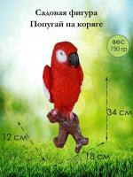 Попугай на коряге (красный)